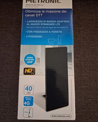 Antenna Tv amplificata da interno Metronic