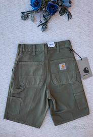Shorts-Carhartt- knee-Nuovo-Uomo-verde-TG XS-26