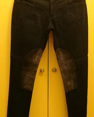 Pantalone uomo nero dolce gabbana taglia 48 cotone