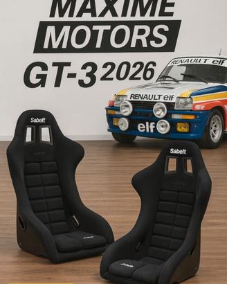 Kit 2 SEDILI SABELT GT3 vetroresina omologati FIA 