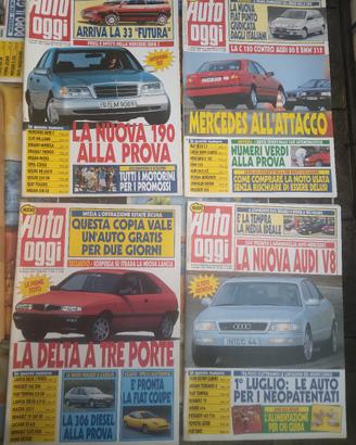 reviste con auto anni 90
