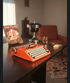  Macchina Hermes Baby Arancione Vintage anni '70 