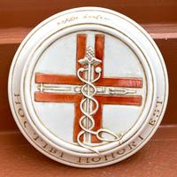 Farmacia Caduceo vintage 1965 Piatto D’appoggio