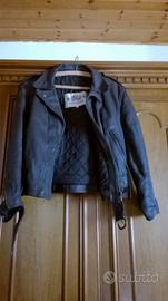 giubbotto in pelle nera 