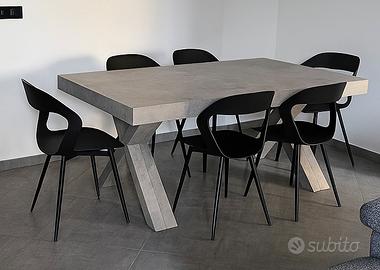 Set 6 sedie di design nere - NUOVE!