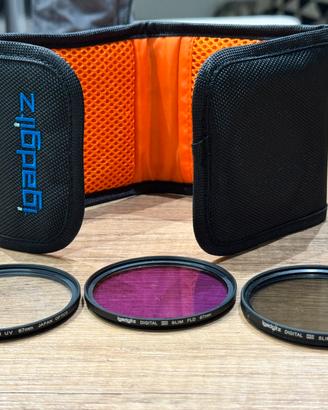 Kit filtro lenti obiettivo 67mm fotocamera reflex