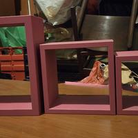 mensole rosa per stanza bimba