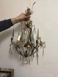 Lampadario d'epoca stile Maria Teresa 