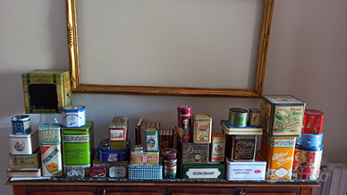 Scatole in latta vintage in stock