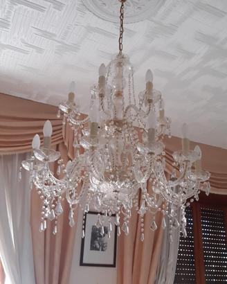 Lampadari a goccia in cristallo