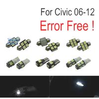 KIT 8 LAMPADE LED INTERNE PER HONDA CIVIC 06-12