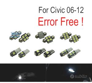 KIT 8 LAMPADE LED INTERNE PER HONDA CIVIC 06-12