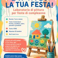 Laboratorio di pittura per feste bambini 