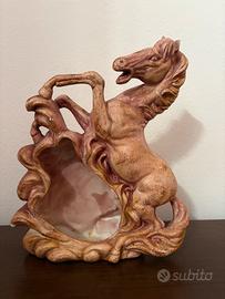 Scultura/Fioriera Vintage Cavallo Rampante