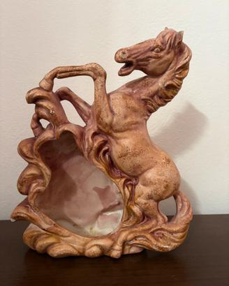 Scultura/Fioriera Vintage Cavallo Rampante