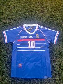 Maglia da calcio Francia home 1998 #10 Zidane