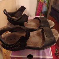 sandali donna in pelle nera 