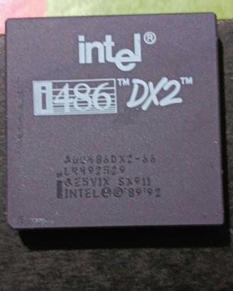 CPU Intel I486 -DX2-66 retrocomputer - Vintage