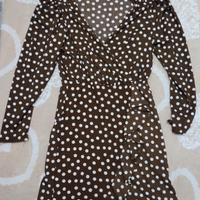 vestito donna fantasia a pois