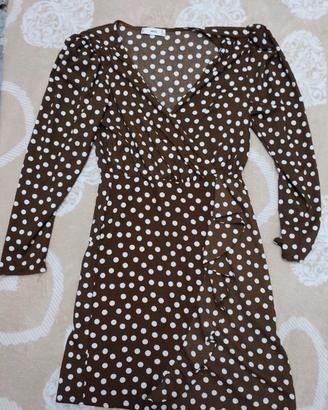 vestito donna fantasia a pois