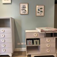 Cassettiera comò fasciatoio settimino