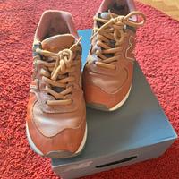 New Balance 574 in pelle marroni