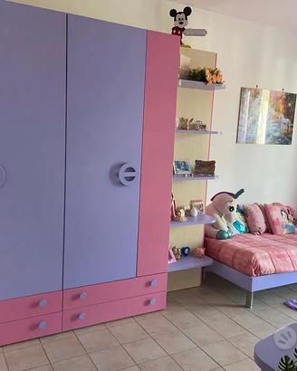 Cameretta rosa e lilla