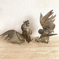 Statue gallo gallina