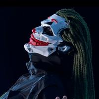 Maschera JOKER con dreadlocks 