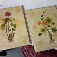 Quadri con ante credenza a disegni floreali