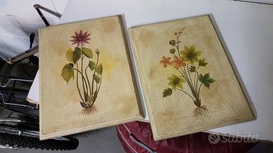 Quadri con ante credenza a disegni floreali