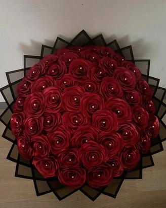 mazzo di 50 Rose Rosse