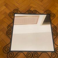 Specchio quadrato in ferro