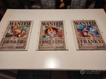 4 Quadretti One Piece Wanted