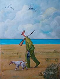 Quadro dipinto ad acrilico su tela