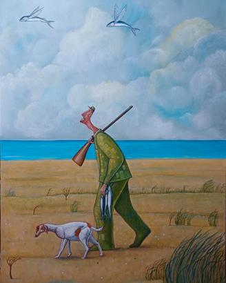 Quadro dipinto ad acrilico su tela