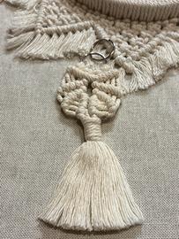Portachiavi in macramé