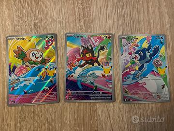 Rowlet litten popplio primi compagni d’avventura