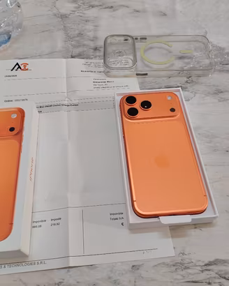 iphone 17 pro max 256 giga arancione perfetto 