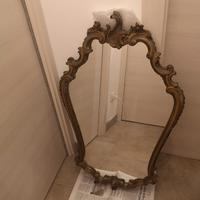 Specchio oro stile barocco legno casa arredamento