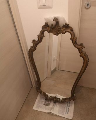 Specchio oro stile barocco legno casa arredamento