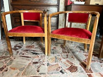 coppia poltroncine vintage