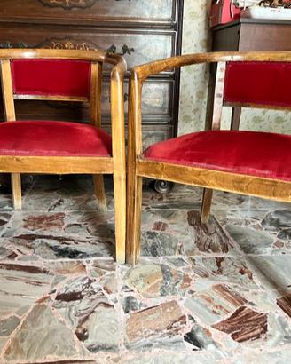 coppia poltroncine vintage