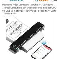 stampante termica A4, portatile inkless