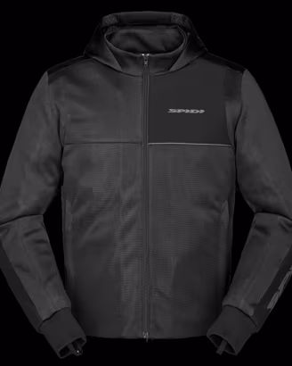 GIACCA SPIDI HOODIE NET ESTIVA NERO