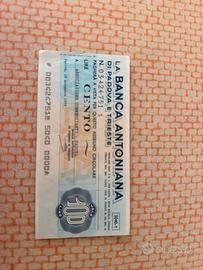 Assegni circolari 100 lire del 1976