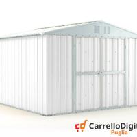 Box struttura lamiera Acciaio 327x307cm bianco