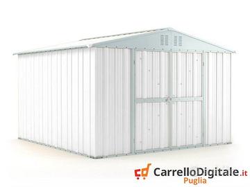Box struttura lamiera Acciaio 327x307cm bianco
