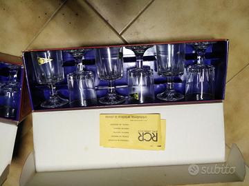 bicchieri di cristallo vintage made in Italy 