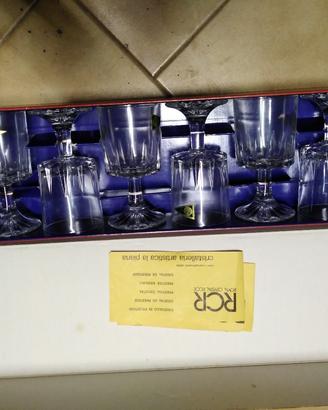 bicchieri di cristallo vintage made in Italy 